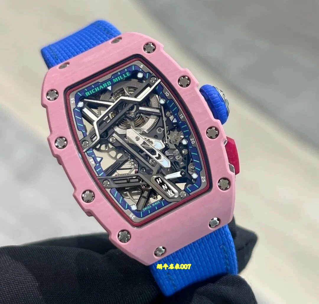 高端定制Richard Mille女士系列RM07-04 SALMON-PINK顶级复刻腕表 /  