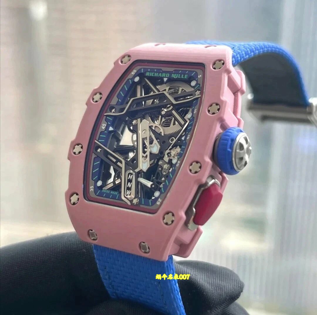 高端定制Richard Mille女士系列RM07-04 SALMON-PINK顶级复刻腕表 /  
