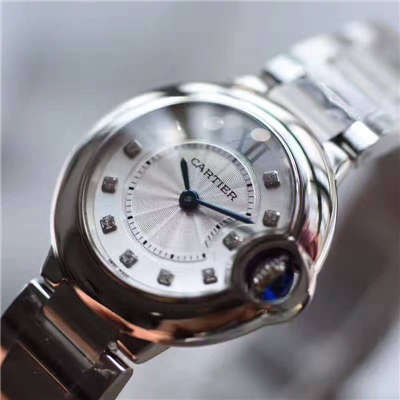 【独家视频测评V6厂一比一超A高精仿手表】卡地亚蓝气球系列小号28毫米WE902073女士石英腕表
