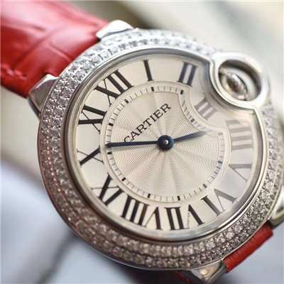 【HBBV6厂一比一超A高精仿手表】卡地亚蓝气球系列WE900351女士小号33毫米石英腕表