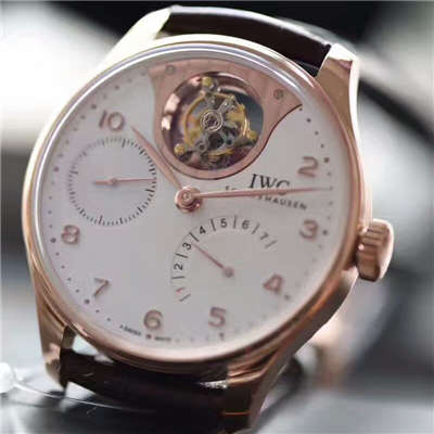 【独家视频测评】【YL厂一比一超A复刻高仿手表】万国葡萄牙系列IW504202自动陀飞轮逆跳腕表