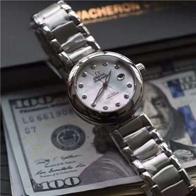 【HBBV6厂顶级复刻手表】欧米茄碟飞鸟巢系列425.30.34.20.55.002天然贝母面女士腕表