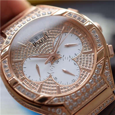 【实拍图鉴赏】BP厂顶级精高仿手表之伯爵POLO系列G0A33039男表