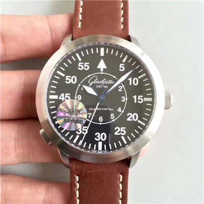【GF一比一精高仿手表】格拉苏蒂原创SENATOR NAVIGATOR系列100-09-07-04-04男表
