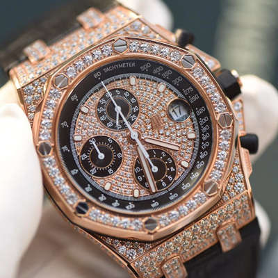 【JF厂一比一复刻高仿手表】爱彼满天星皇家橡树离岸型系列26067OR.ZZ.D002CR.01机械腕表