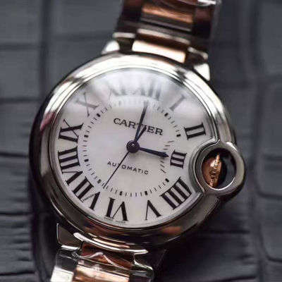 【独家视频评测HBBV6厂顶级复刻高仿33毫米手表】卡地亚蓝气球系列玫瑰金小号蓝气球W6920099女士腕表