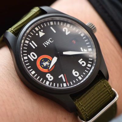 【M+万国复刻手表】IWC萬 國 IW32409 TOPGUN SFTI 高仿海軍空戰部隊飛行員特別紀念腕錶