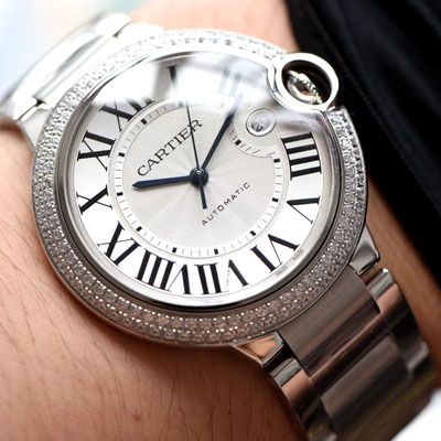 【V6厂官网CARTIER复刻高仿表】卡地亚蓝气球系列WE9009Z3钻圈腕表