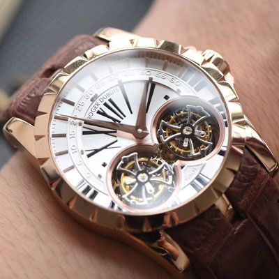 【JB厂罗杰杜彼复刻高仿双飞行陀飞轮手表】Roger Dubuis罗杰杜彼EXCALIBUR（王者系列）系列RDDBEX0249腕表
