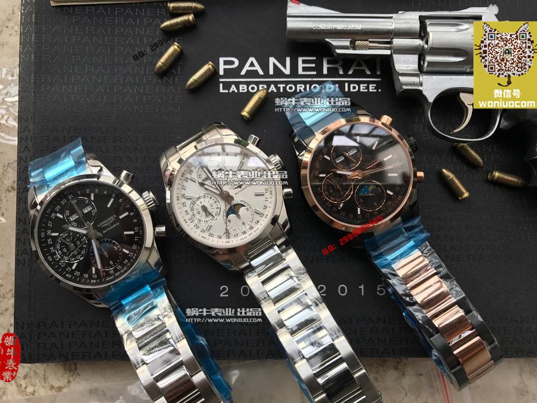 【实拍图鉴赏】YL厂1:1顶级复刻手表之浪琴康铂旗舰版L2.798.4.52.6男表《黑面表盘》 / L052A