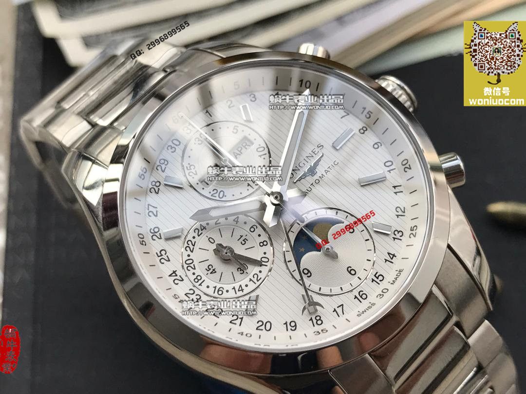 【实拍图鉴赏】YL厂1:1顶级复刻手表之浪琴康铂旗舰版L2.798.4.52.6男表《黑面表盘》 / L052A