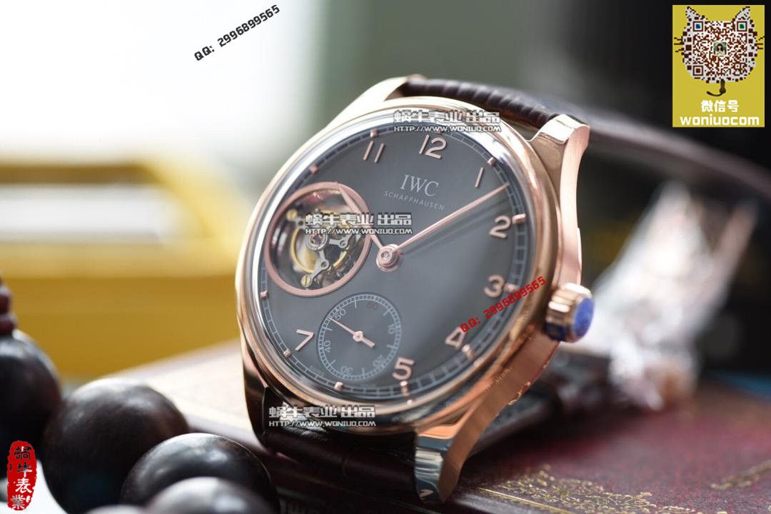 【实拍图鉴赏】TF厂1:1高精仿手表之万国葡萄牙系列IW546301  顶级陀飞轮男表！ / WG259