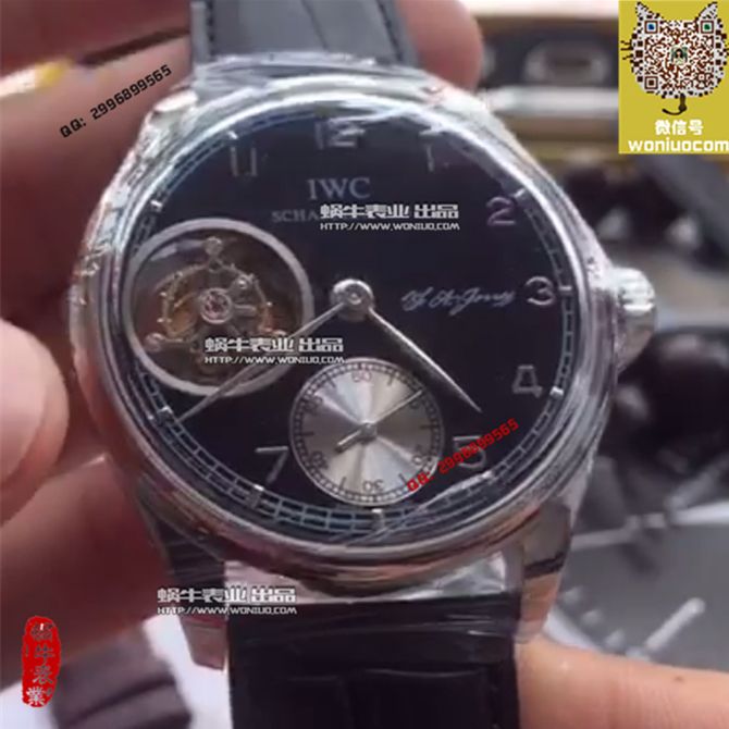 【实拍图鉴赏】TF厂1:1高精仿手表之万国葡萄牙系列IW546301  顶级陀飞轮男表！ / WG259