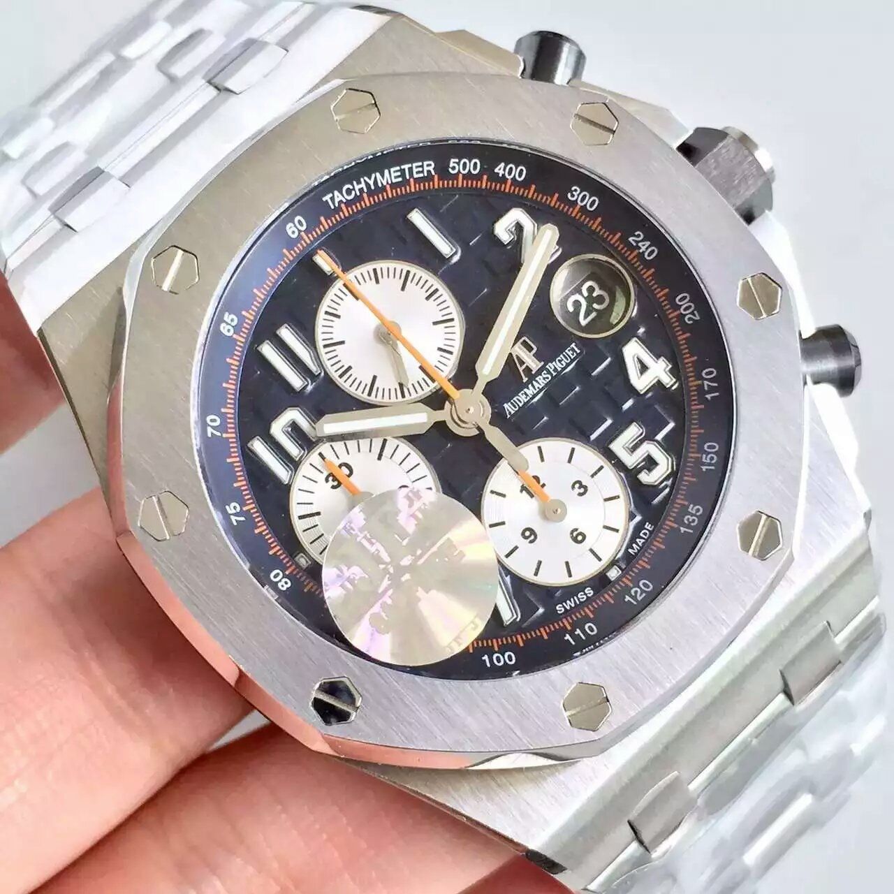 【JF厂超A高精仿】爱彼皇家橡树离岸型系列26470ST.OO.A027CA.01机械腕表《钢带》 / AP001.1