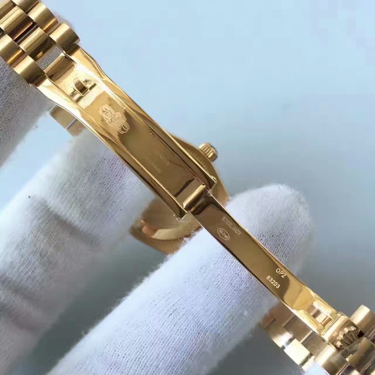 【台湾厂1:1复刻高仿手表】劳力士女装日志型系列279178香槟面表盘女士腕表 / R147