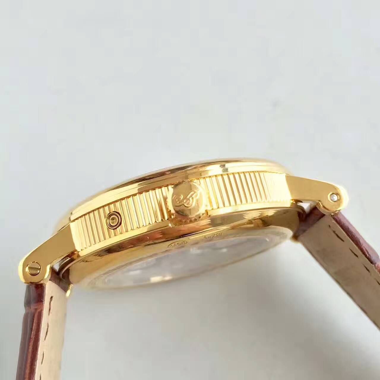 【VF厂顶级一比一复刻手表】宝玑经典系列7137BA/11/9V6 黄金月相腕表 / BZ028