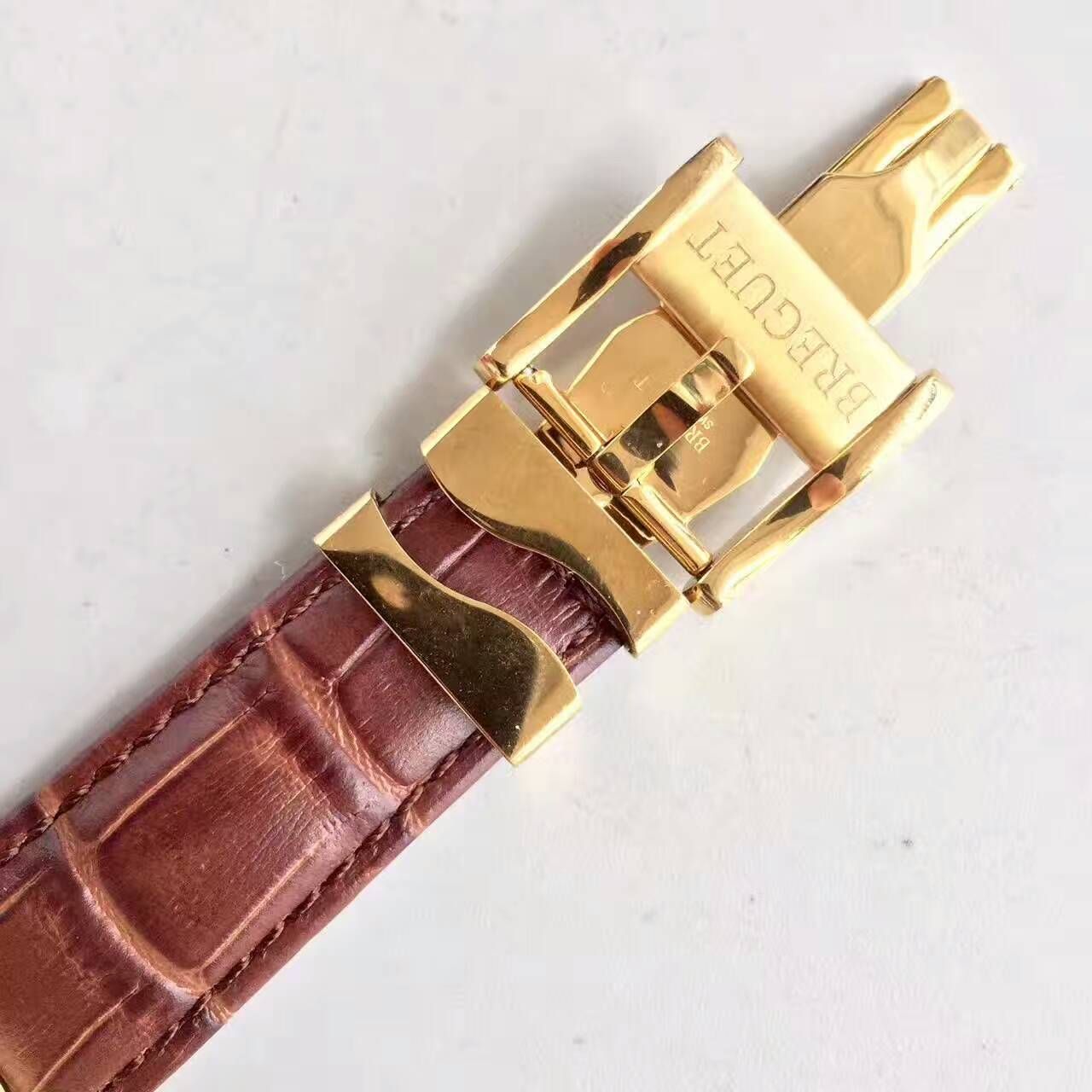 【VF厂顶级一比一复刻手表】宝玑经典系列7137BA/11/9V6 黄金月相腕表 / BZ028