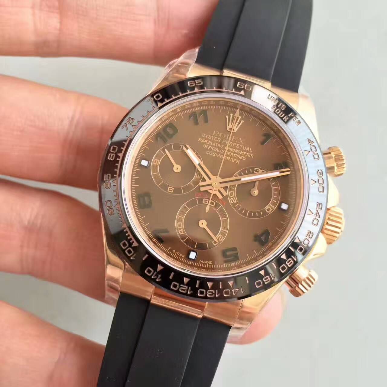 【NOOB厂一比一超A高精仿手表】劳力士宇宙计型迪通拿系列116515LN-L(FC) 象牙面腕表 / R007