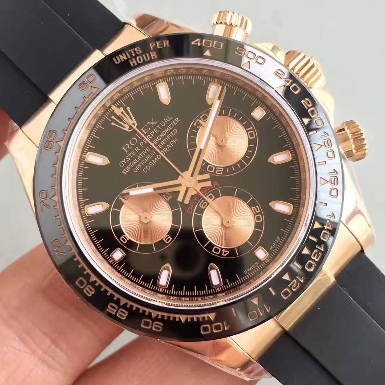 【NOOB厂一比一超A高精仿手表】劳力士宇宙计型迪通拿系列116515LN-L(FC) 象牙面腕表 / R007