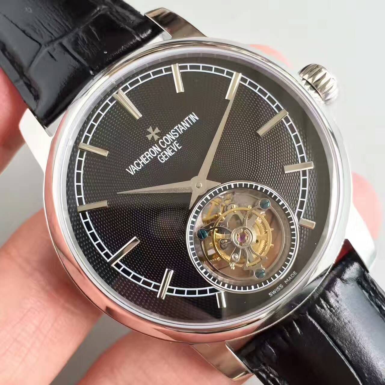 【LH厂顶级1:1高精仿手表】江诗丹顿传袭系列6500T/000P-B100真陀飞轮腕表 / JS181