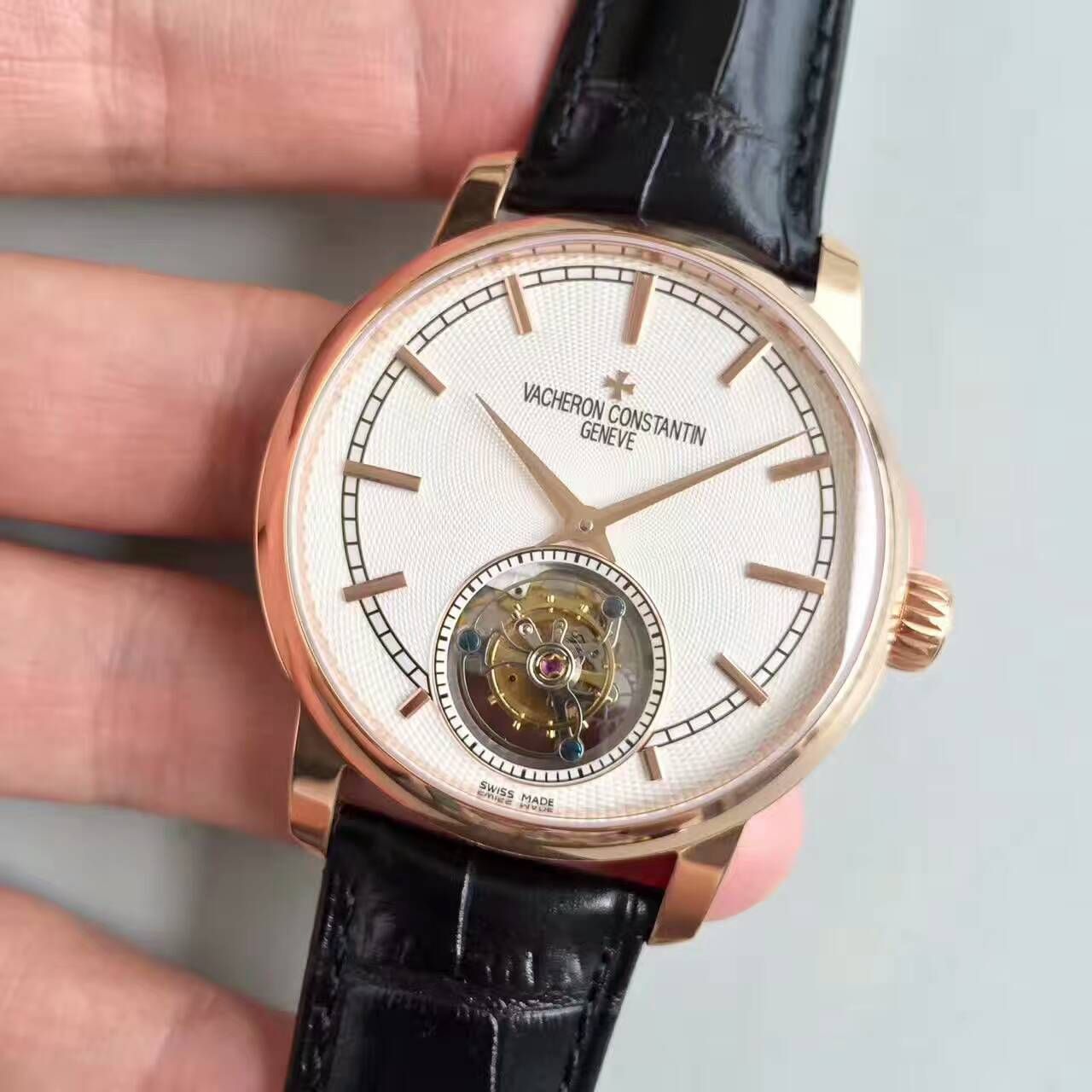 【LH厂顶级1:1高精仿手表】江诗丹顿传袭系列6500T/000P-B100真陀飞轮腕表 / JS181