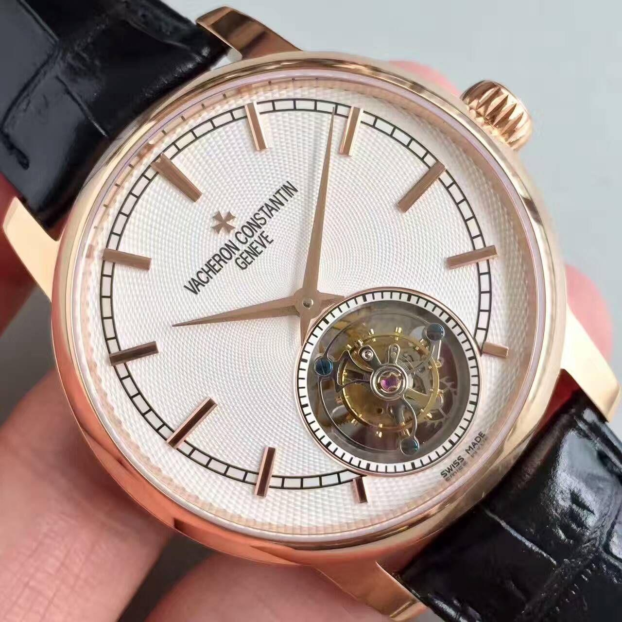 【LH厂顶级1:1高精仿手表】江诗丹顿传袭系列6500T/000P-B100真陀飞轮腕表 / JS181