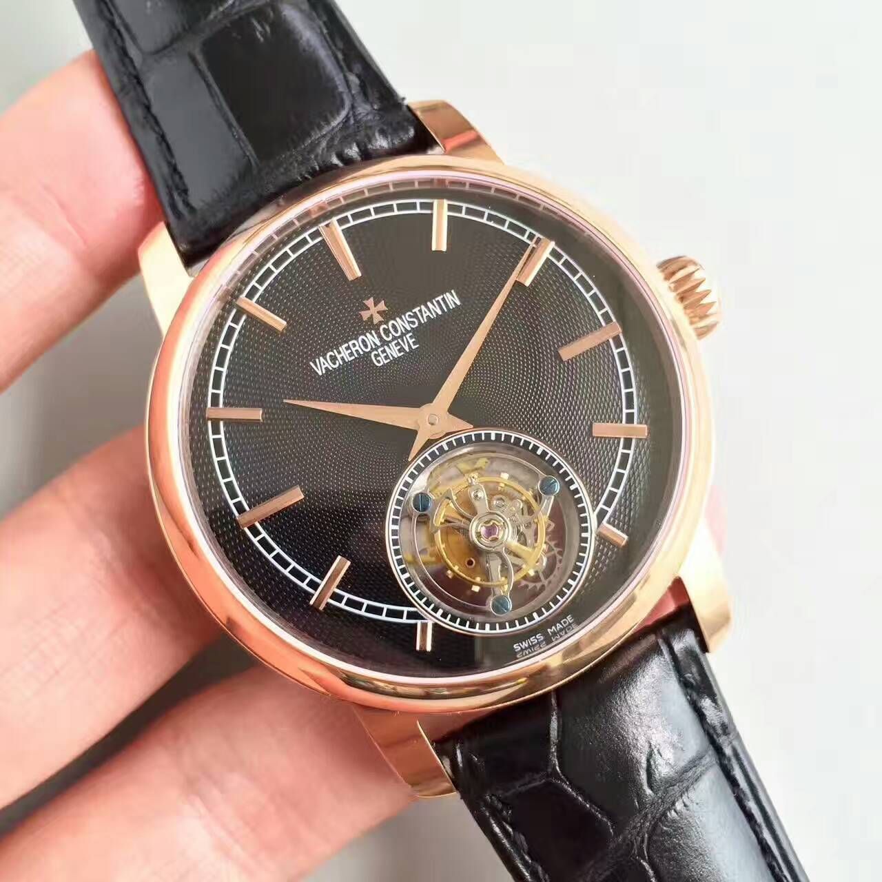 【LH厂顶级1:1高精仿手表】江诗丹顿传袭系列6500T/000P-B100真陀飞轮腕表 / JS181