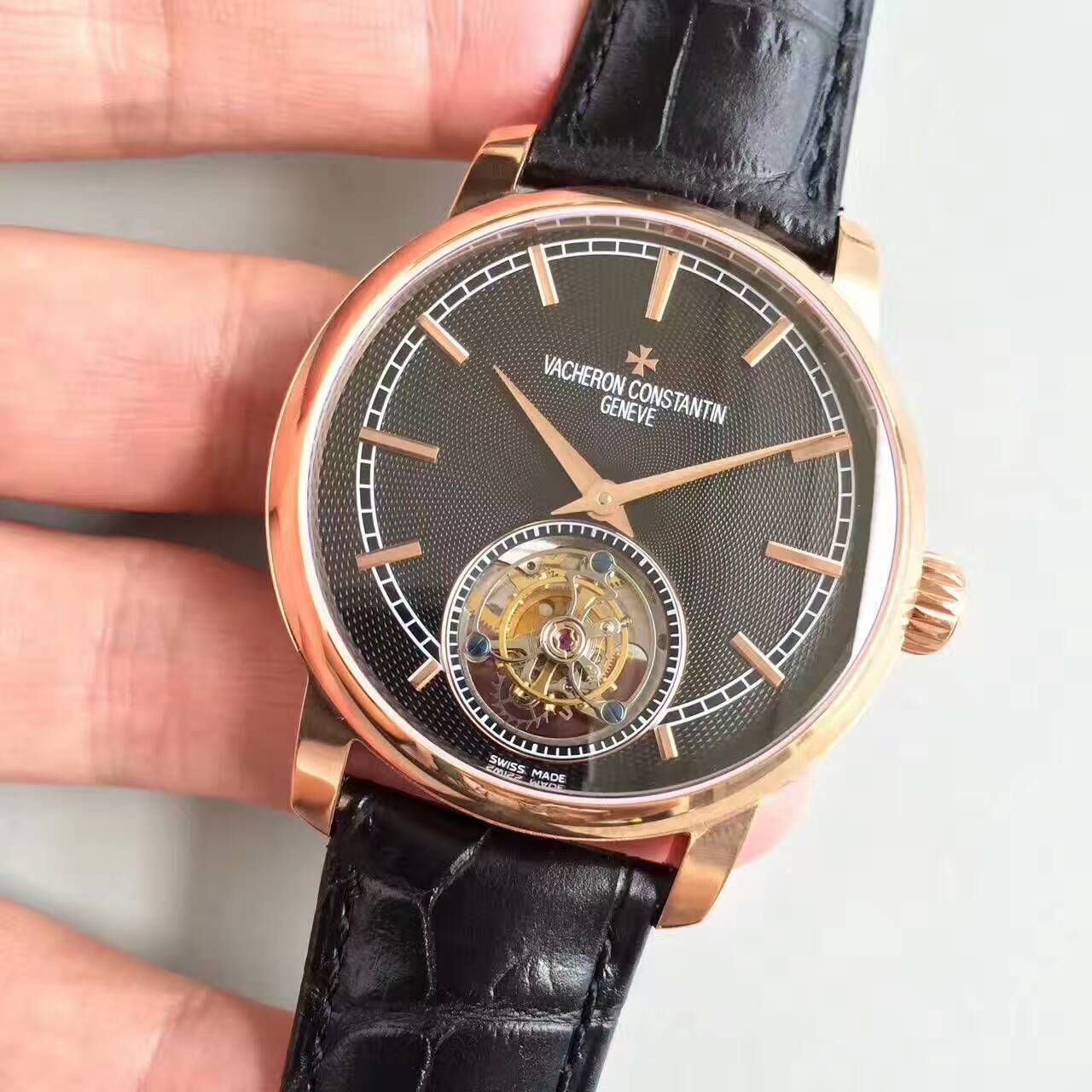 【LH厂顶级1:1高精仿手表】江诗丹顿传袭系列6500T/000P-B100真陀飞轮腕表 / JS181