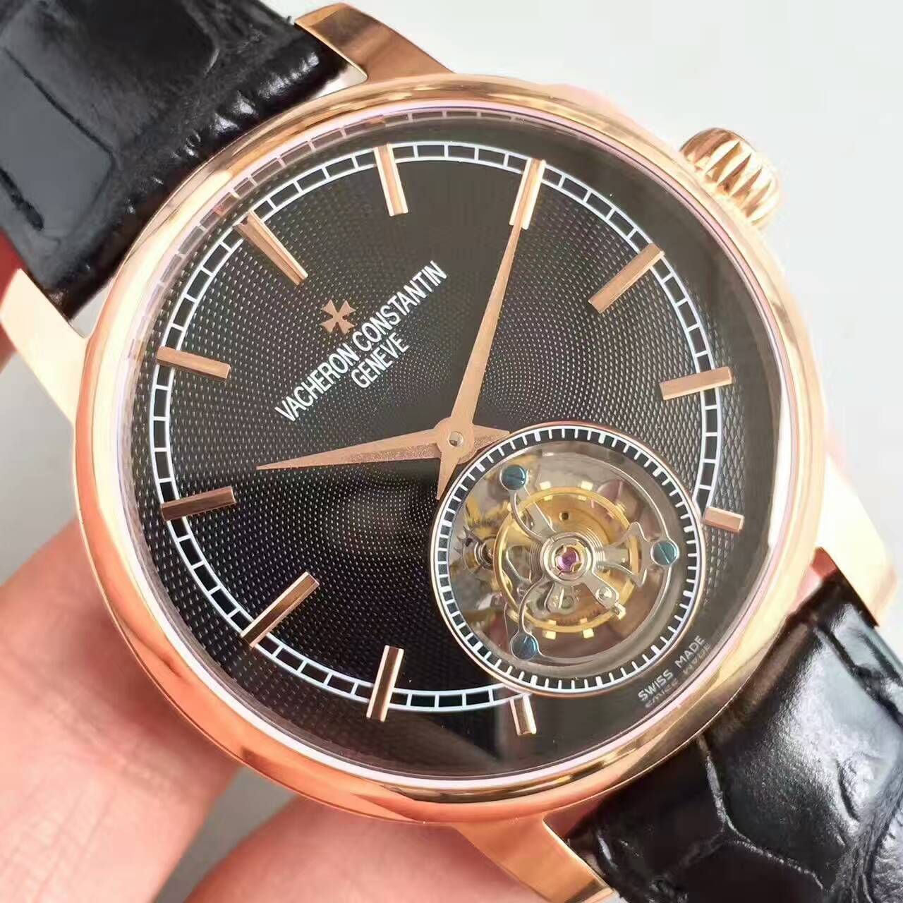 【LH厂顶级1:1高精仿手表】江诗丹顿传袭系列6500T/000P-B100真陀飞轮腕表 / JS181