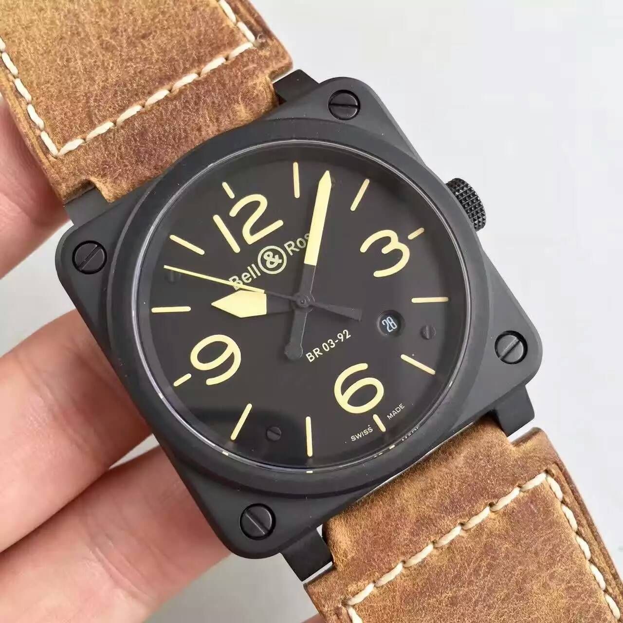 【BR厂超A1:1精仿手表】柏莱士AVIATION系列BR 03-92 HERITAGE腕表 / BL005