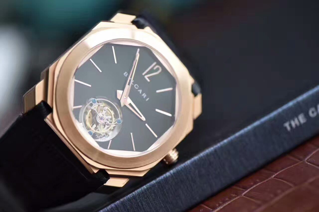 【TF厂1:1复刻高仿手表】宝格丽OCTO系列《手动陀飞轮》102346 BGOP40BGLTBXT腕表 / BG009