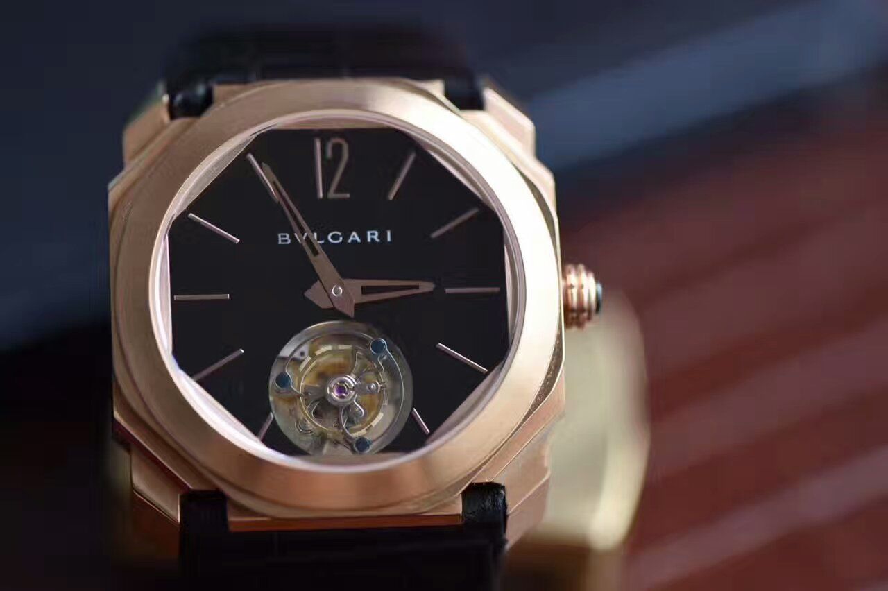 【TF厂1:1复刻高仿手表】宝格丽OCTO系列《手动陀飞轮》102346 BGOP40BGLTBXT腕表 / BG009