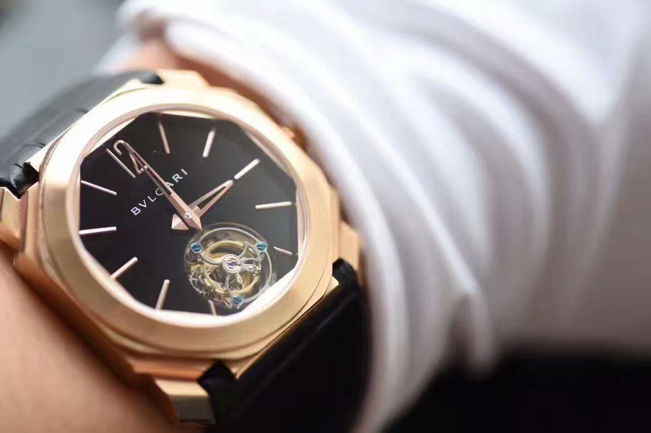 【TF厂1:1复刻高仿手表】宝格丽OCTO系列《手动陀飞轮》102346 BGOP40BGLTBXT腕表 / BG009