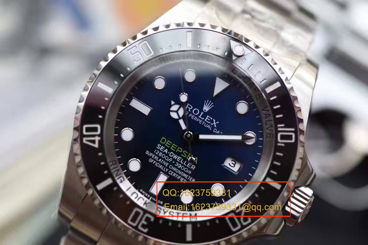 【独家视频解析】N厂V7版本超A高精仿手表劳力士海使型系列116660-98210 蓝盘腕表(蓝面渐变蓝鬼王)  / RBD0551