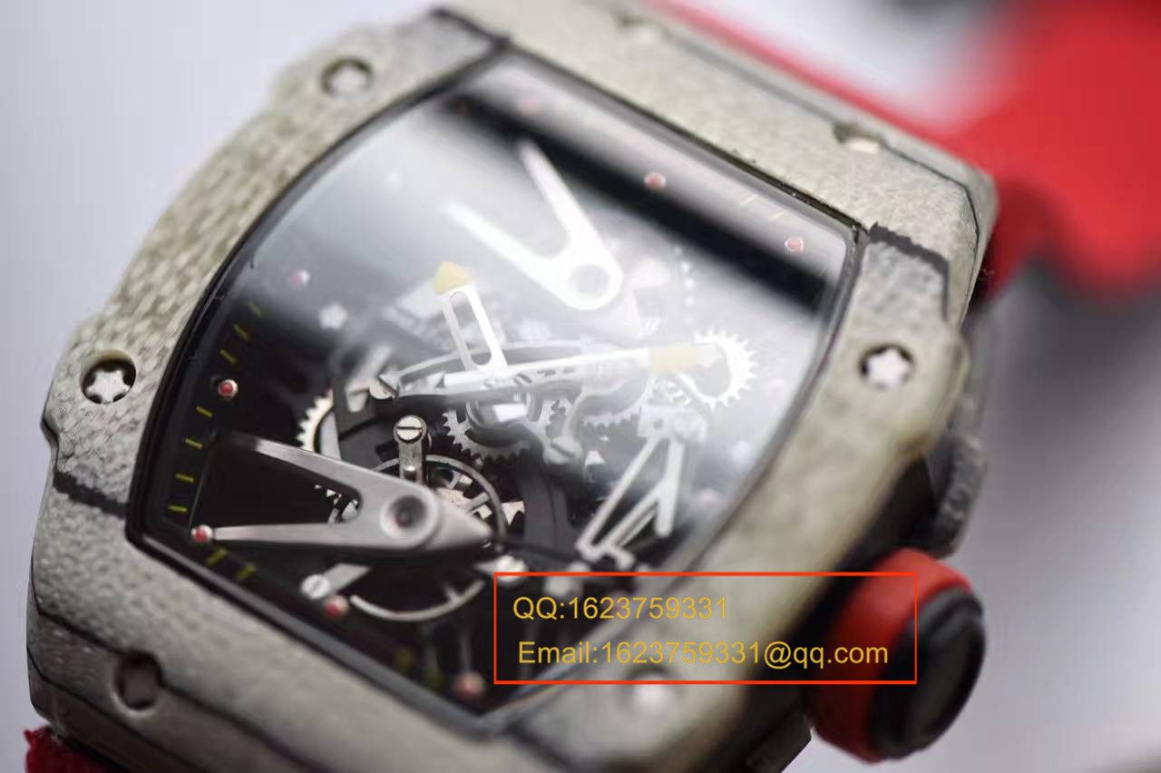 【RM厂顶级1:1复刻高仿手表】理查德米勒首款白面碳纤维腕表RM27-02--轻盈如羽毛 / RMBC27-02