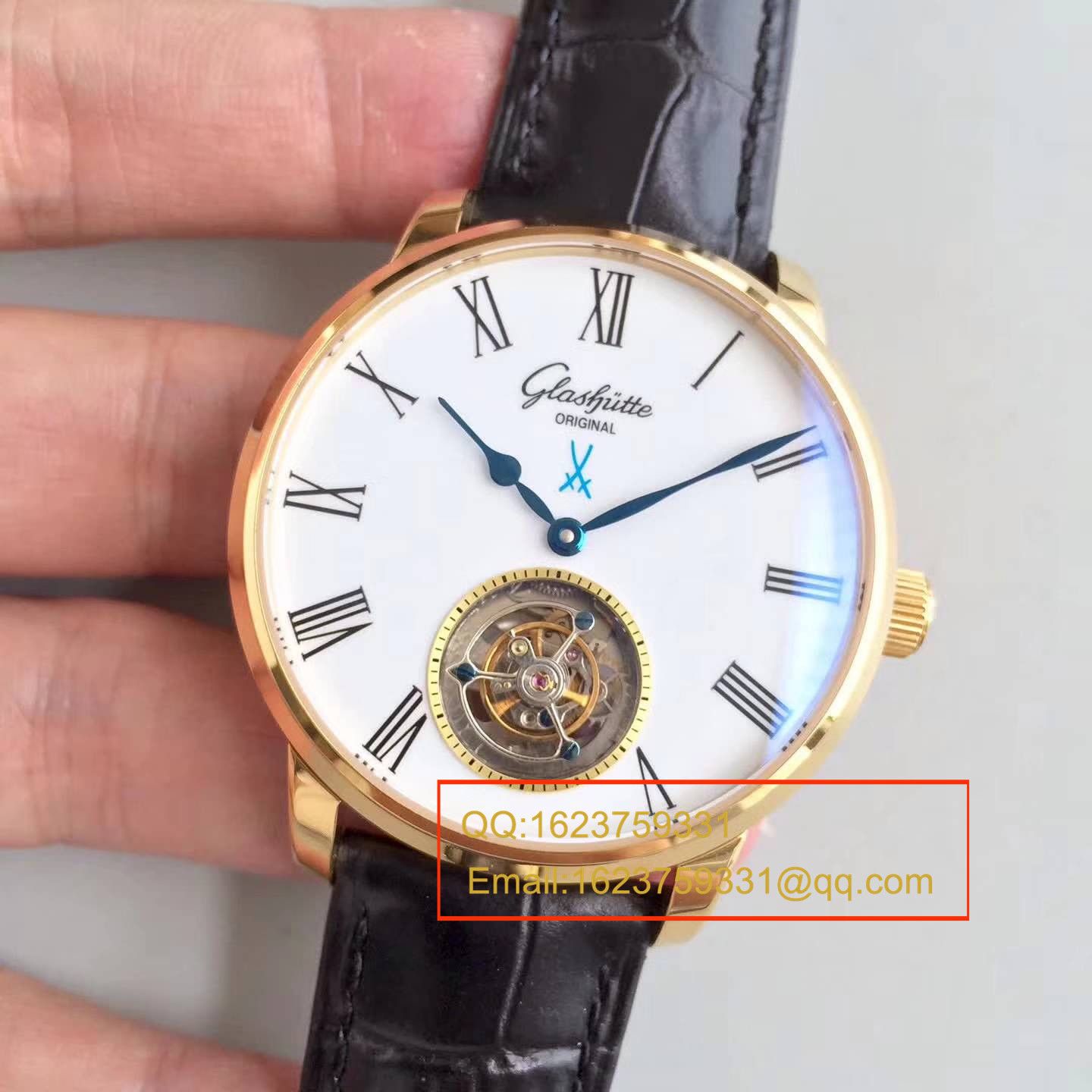 【GF厂一比一高仿手表】格拉苏蒂原创议员天文台腕表系列 94-11-01-01-04陀飞轮腕表 / GLA038