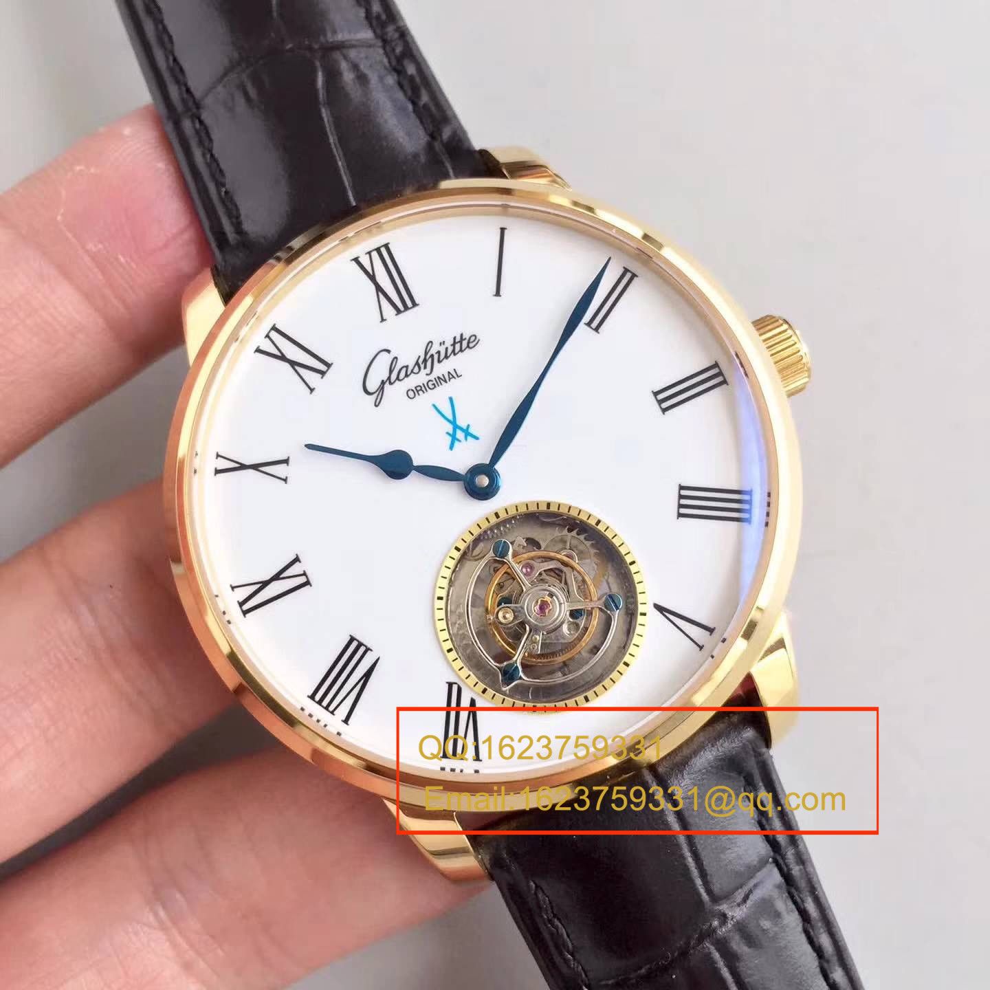 【GF厂一比一高仿手表】格拉苏蒂原创议员天文台腕表系列 94-11-01-01-04陀飞轮腕表 / GLA038