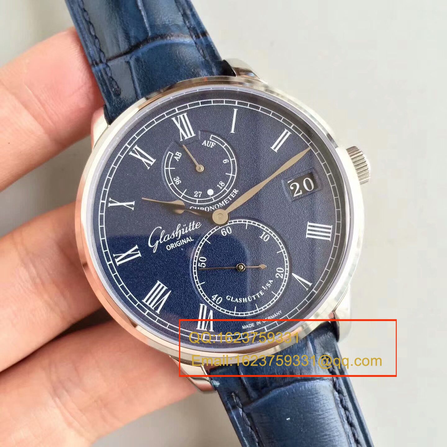 【GF一比一精高仿手表】格拉苏蒂原创精髓议员天文台腕表系列 1-58-01-05-34-30腕表 / GLA042