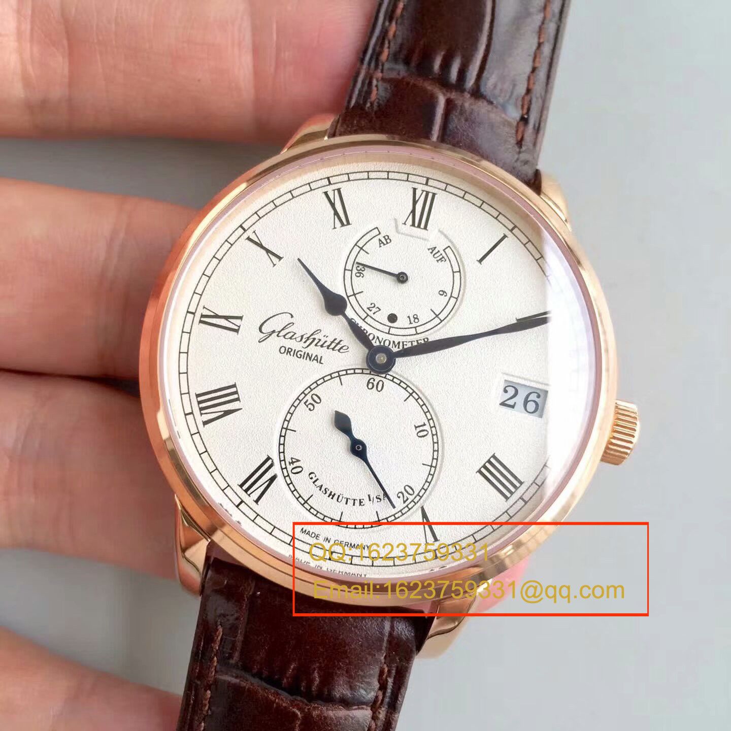 【GF一比一超A复刻高仿手表】格拉苏蒂原创精髓议员天文台腕表系列 1-58-01-01-01-04腕表 / GLA043