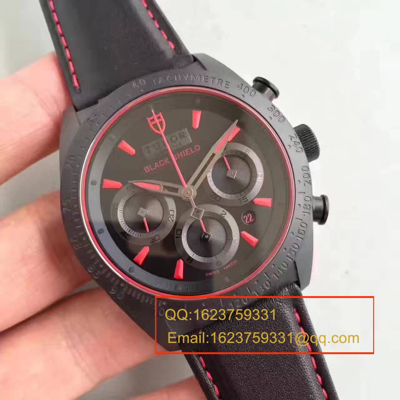 【ZF厂1:1复刻高仿手表】帝舵《杜卡迪大魔鬼》FASTRIDER BLACK SHIELD系列42000CR橡胶表带腕表 / DTBC006