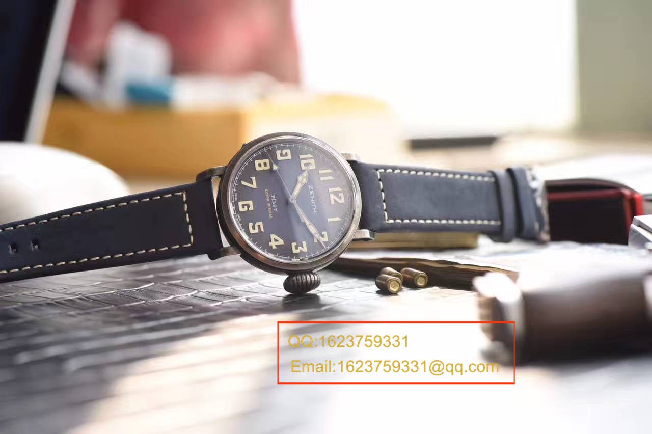【独家视频测评XF厂一比一超A高仿手表】真力时飞行员系列11.1940.679 / 53.C808复古大飞腕表 / ZSLB034