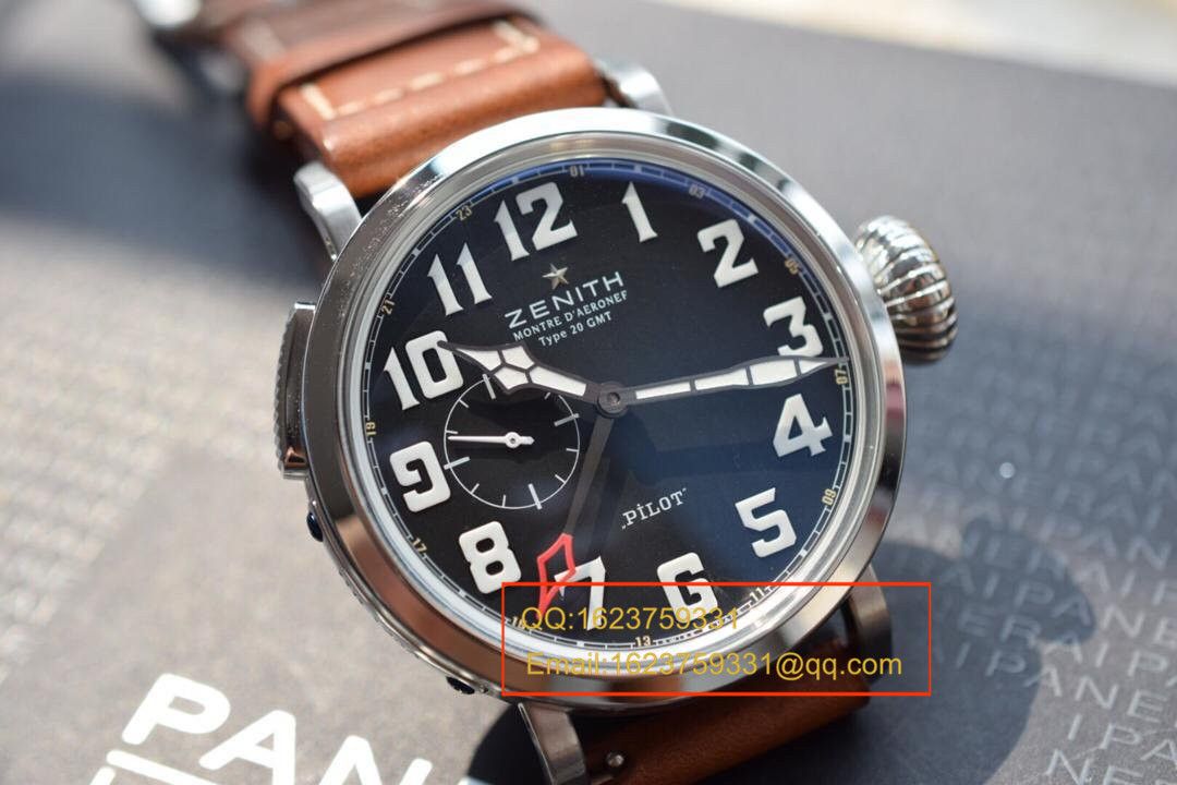 【独家视频测评KW超A一比一精高仿手表】真力时飞行员系列03.2430.693/21.C723男表 / ZSL026