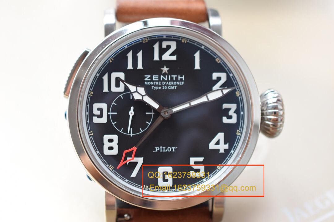 【独家视频测评KW超A一比一精高仿手表】真力时飞行员系列03.2430.693/21.C723男表 / ZSL026