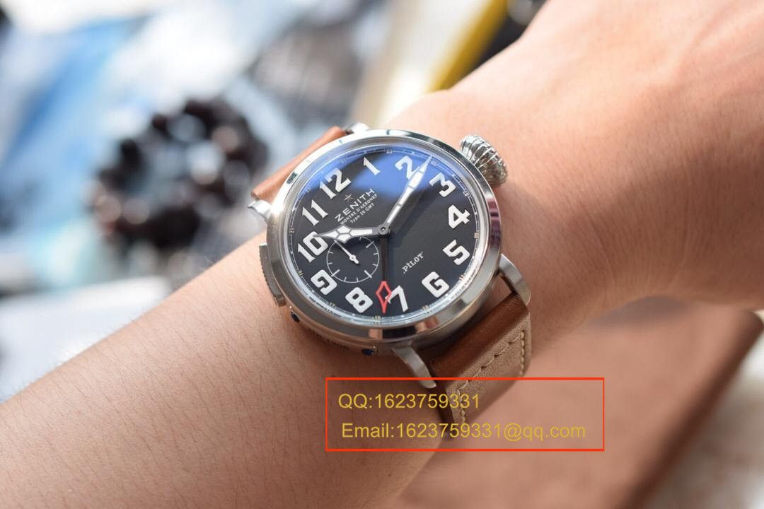 【独家视频测评KW超A一比一精高仿手表】真力时飞行员系列03.2430.693/21.C723男表 / ZSL026