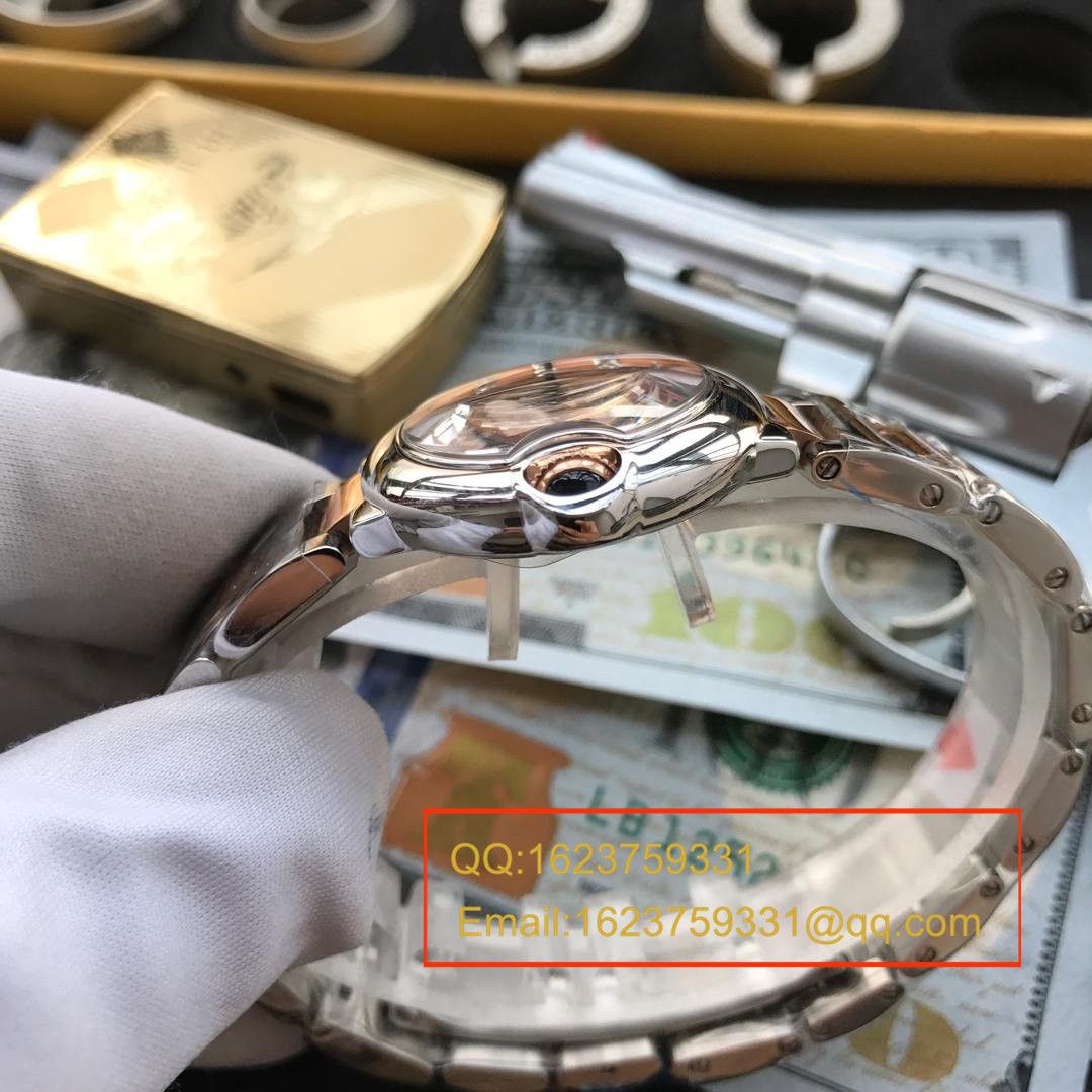 【视频解析小号蓝气球28毫米】V6厂1:1复刻高仿手表之卡地亚蓝气球系列WE902052石英女表 / K084