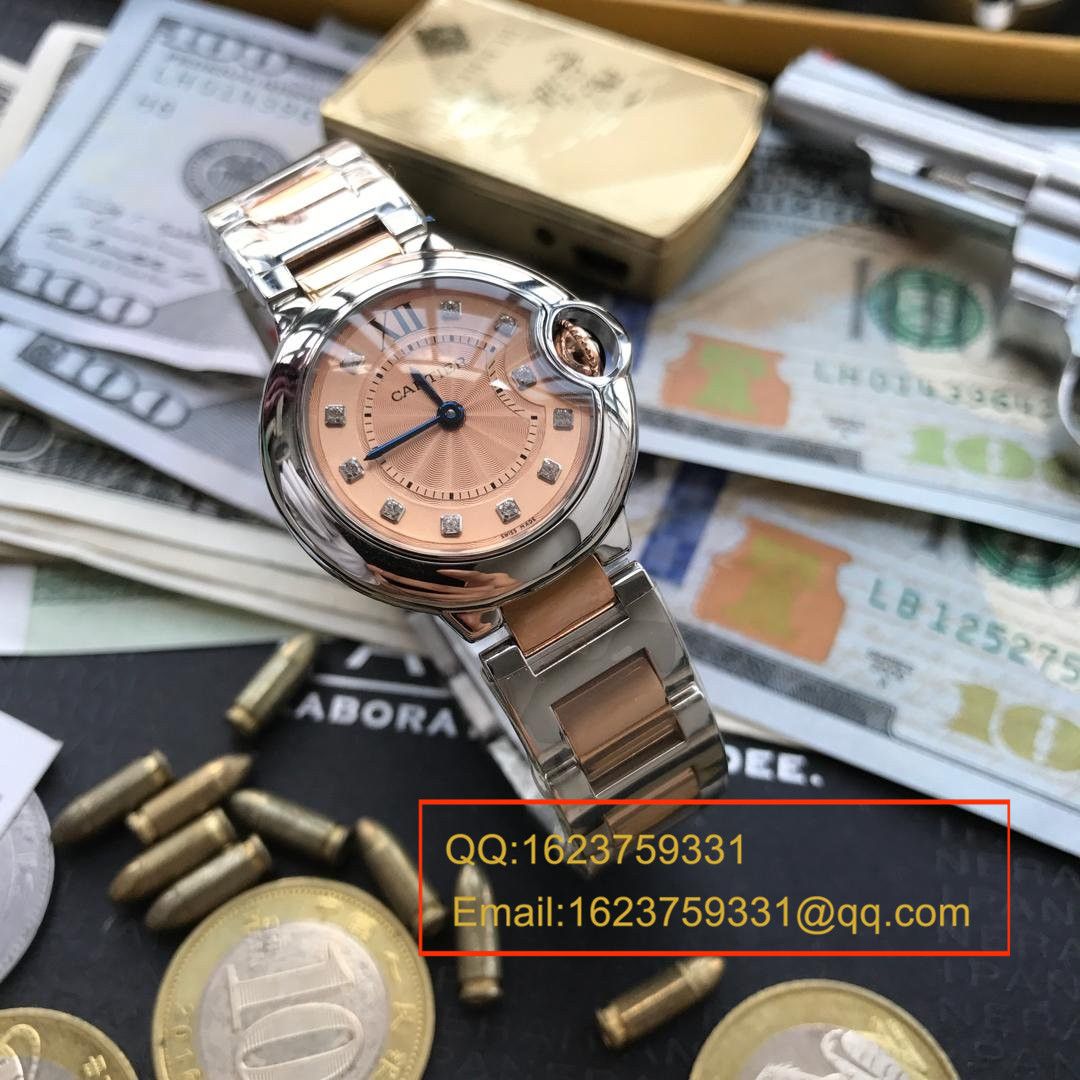 【视频解析小号蓝气球28毫米】V6厂1:1复刻高仿手表之卡地亚蓝气球系列WE902052石英女表 / K084