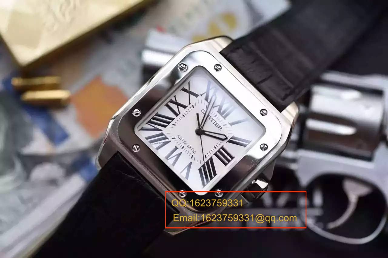 【视频解析V6厂1:1超A高精仿手表】卡地亚山度士自动机械男表W20106X8机械腕表 / KBA032