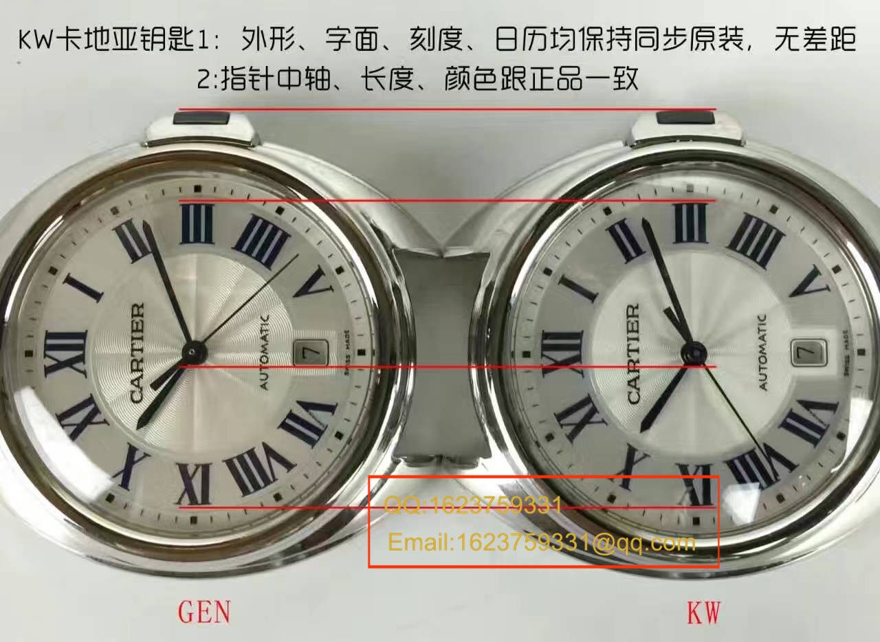 【独家视频测评KW厂一比一高精仿手表】卡地亚钥匙系列 WSCL0006女装35毫米手表 / KAI005
