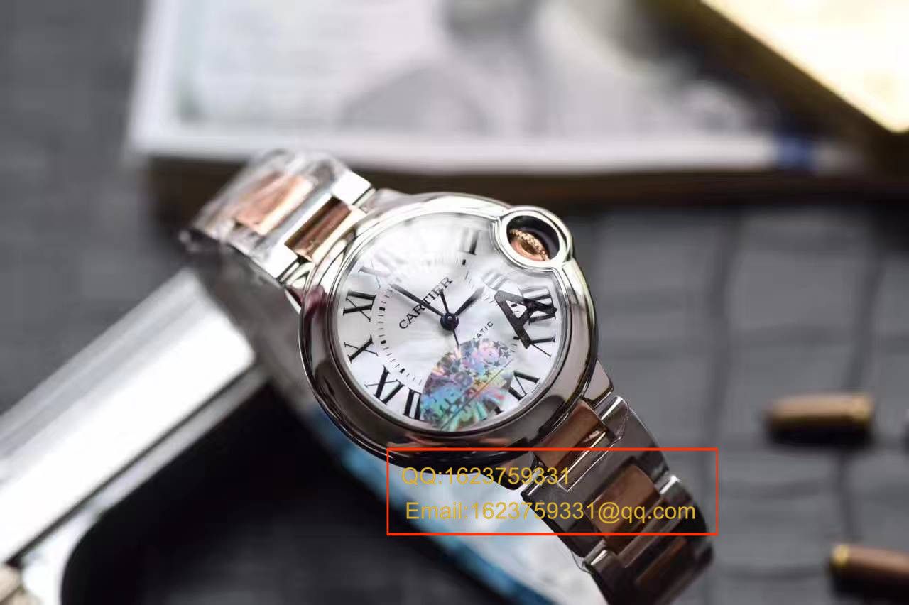 【独家视频评测HBBV6厂顶级复刻高仿33毫米手表】卡地亚蓝气球系列玫瑰金小号蓝气球W6920099女士腕表 / KAG099