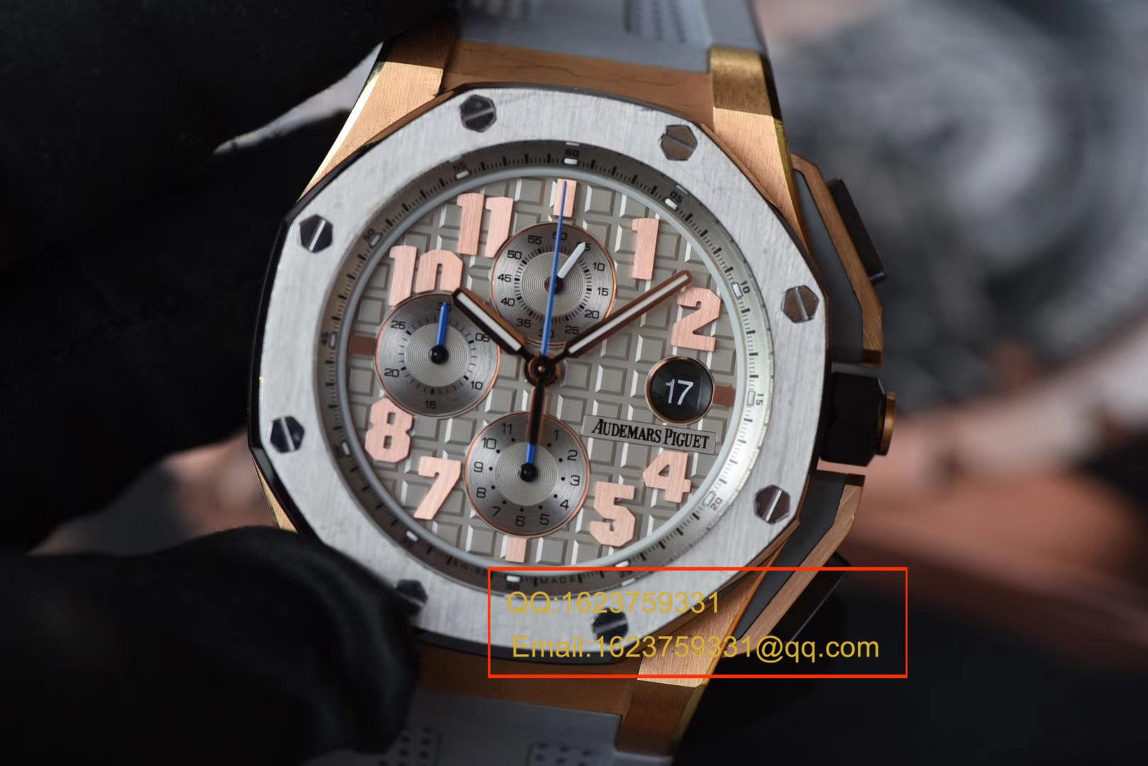 【视频评测JF厂一比一高精仿手表】爱彼AP皇家橡树离岸型詹姆斯签名特别版26210OI.OO.A109CR.01腕表 / APDB043